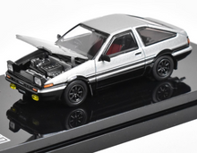 Load image into Gallery viewer, Hobby Japan 1:64 Silver JDM AE86 TRUENO GT Sports Model Diecast Metal Car New Collection
