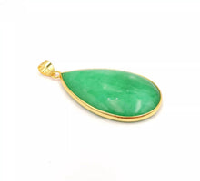 Load image into Gallery viewer, Nature Jade Water Drop Shape Pendant Necklace Gift Jewelry charm Blessing Lucky
