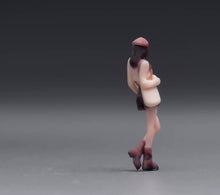 Load image into Gallery viewer, 1:64 Painted Figure Model Miniature Resin Beret Girl Lady Woman Casual Standing
