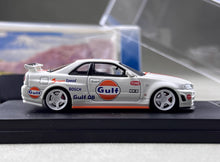 Load image into Gallery viewer, Fuji 1:64 White Gulf Skyline GTR R34 Z-Tune Sports Model Diecast Metal Car New Collection
