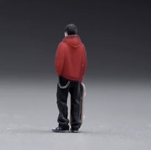 Load image into Gallery viewer, 1:64 Painted Figure Model Miniature Resin Sand Boy with Skate Board in Red Cool

