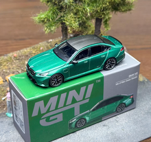 Load image into Gallery viewer, Minigt 1:64 Green M5 G90 Sedan Sports Model Diecast Metal Car New Collection
