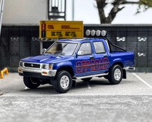 Load image into Gallery viewer, Masdi 1:64 Blue Sticker 1994 Hilux LN107 Pickup Truck Model Diecast Metal Car
