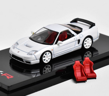 Load image into Gallery viewer, HJ 1:64 JDM White NSX-R NA2 R Seat Racing Sports Model Diecast Metal Car New
