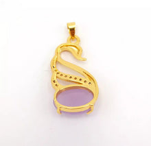 Load image into Gallery viewer, Nature Jade Swan Pendant Necklace Gift Jewelry charm Blessing Lucky Jewelry new
