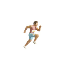Load image into Gallery viewer, 1:64 Painted Figure Mini Model Miniature Resin Diorama Sand Running Man Athlete
