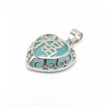 Load image into Gallery viewer, Nature Jade Heart Pendant Necklace Gift Jewelry charm Blessing Fortune Lucky h
