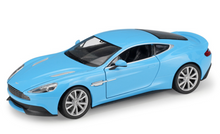 Load image into Gallery viewer, WELLY 1:24 Blue Vanquish Coupe Racing Sports Model Diecast Metal Car
