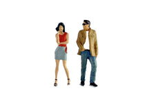 Load image into Gallery viewer, 1:64 Painted Figure Model Miniature Resin Diorama Sand Trendy Couple Lady Man New
