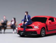 Load image into Gallery viewer, 1:64 Painted Figure Model Miniature Resin Diorama Suit Man Businessman Sitting
