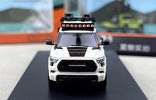 Load image into Gallery viewer, GCD 1:64 White Sequoia XK80 ORV Motorboat Bike Model Diecast Metal Car New Collection
