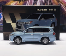 Load image into Gallery viewer, Masdi 1:64 Ice Blue LX570 Luxury ORV SUV Sports Model Diecast Metal Car New Collection

