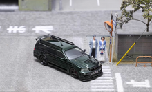 Load image into Gallery viewer, FH 1:64 Dark Green Stagea Wagon Skyline GTR R34 WC34 Model Diecast Metal Car
