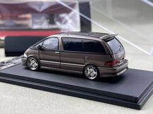 Load image into Gallery viewer, Mortal 1:64 Brown JDM Previa Mini Van MPV Sports Model Diecast Metal Car New Collection
