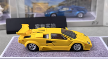 Load image into Gallery viewer, FY 1:64 Yellow Countach LP5000 QV Racing Sports Model Diecast Metal Car New Collection
