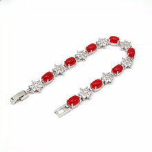 Load image into Gallery viewer, Nature Jade Beaded Bracelet Jewelry Blessing Lucky Fortune Gift For Her Red S
