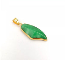 Load image into Gallery viewer, Nature Jade Leaf Lucky Pendant Necklace Gift Jewelry charm Blessing Fortune new
