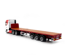 Load image into Gallery viewer, GCD 1:64 Red Actros Gigaspace Scalable Trailer Truck Model Diecast Metal Car

