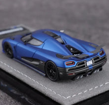 Load image into Gallery viewer, GRYNING 1:64 Matte Blue Agera R Racing Sports Model Diecast Resin Car New Collection
