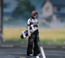 Load image into Gallery viewer, 1:64 Painted Figure Model Miniature Resin Sand Diorama Skate Board Boy Cool
