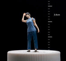 Load image into Gallery viewer, 1:64 Painted Figure Mini Model Miniature Resin Diorama Sand Farmer Lady Worker New Scene

