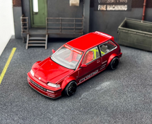 Load image into Gallery viewer, Kaido 1:64 Red Civic EF WORKS V2 Widebody Sport Model Diecast Metal Car New Collection
