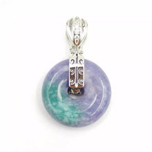 Load image into Gallery viewer, Nature Jade Round Pendant Necklace Gift Jewelry charm Blessing Lucky Accessory A
