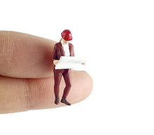 Load image into Gallery viewer, 1:64 Painted Figure Mini Model Miniature Resin Diorama Contruction Worker Sand
