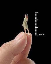 Load image into Gallery viewer, 1:64 Painted Figure Mini Model Miniature Car Scenes Resin Toy Photo Posing Girl
