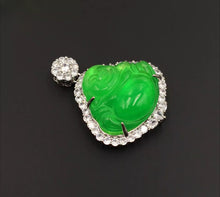 Load image into Gallery viewer, Nature Jade Laughing Buddha Pendant Necklace Gift Jewelry charm Blessing New H
