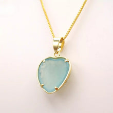Load image into Gallery viewer, Nature Jade Love Pendant Necklace Gift Jewelry charm Blessing Adore Jewelry d
