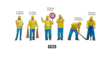 Load image into Gallery viewer, 1:64 Painted Figure Model Miniature Resin Diorama Sand Engineerer Worker Man Set
