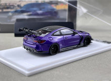 Load image into Gallery viewer, SW 1:64 Purple M4 G82 Widebody Sports Model Diecast Metal Car New Collection
