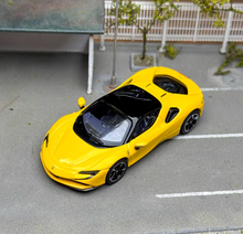 Load image into Gallery viewer, BBR 1:64 Yellow SF90 Racing Sports Model Diecast Metal Car New Collection
