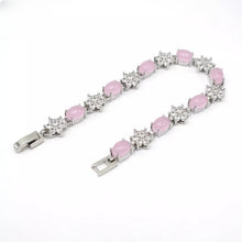 Load image into Gallery viewer, Nature Jade Beaded Bracelet Jewelry Blessing Lucky Fortune Gift For Her Pink b

