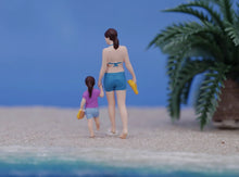 Load image into Gallery viewer, 1:64 Painted Figure Model Miniature Resin Diorama Swimming Kid Man Lady Pool Toy Collection
