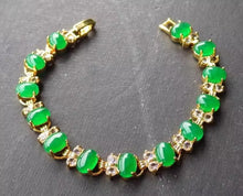 Load image into Gallery viewer, Nature Jade Beaded Bracelet Jewelry Blessing Lucky Fortune Gift For Her Green qq
