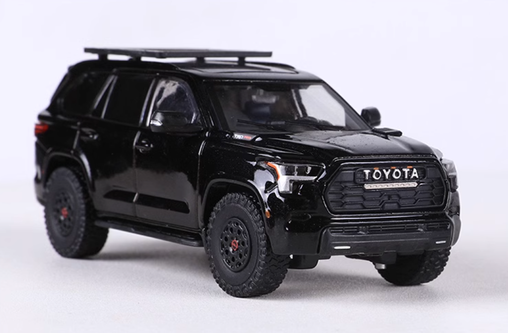 GCD 1:64 Black Sequdia TRD Pro SUV ORV Sports Model Diecast Metal Car New Collection