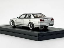 Load image into Gallery viewer, Mortal 1:64 Silver Skyline GTR ER34 25GT AIT Sports Model Diecast Metal Car
