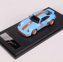 Load image into Gallery viewer, RM 1:64 Blue Gulf Singer Turbo Study 930 Classic Model Diecast Metal Car New
