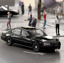 Load image into Gallery viewer, 1:64 596 Black Police Impala Ⅷ‌ Sedan Sports Model Diecast Metal Car New Collection
