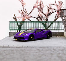 Load image into Gallery viewer, U2 1:64 Purple Novitec 488 Pista Racing Sports Model Diecast Resin Car Box New
