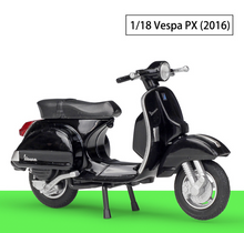 Load image into Gallery viewer, WELLY 1:18 Black 2016 PX Sports Classic Model Diecast Metal Motorcycle
