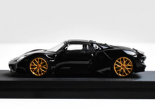 Load image into Gallery viewer, TM 1:64 Black 918 Spyder Sports Model Diecast Metal Car New Collection
