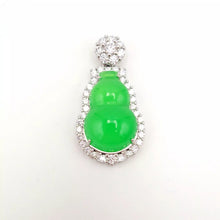 Load image into Gallery viewer, Nature Jade Gourd Pendant Necklace Gift Jewelry charm Blessing Lucky Fortune a
