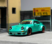 Load image into Gallery viewer, CM 1:64 Green RWB 964 Widebody Classic Sports Model Diecast Metal Car New
