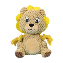 Load image into Gallery viewer, Dog Squeaky Toys Animal Shape Chew Puppy Canvas Toy Durablc Teeth Grinding Pet
