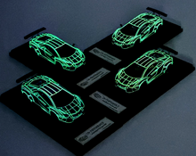 Load image into Gallery viewer, King 1:64 Luminous Blue Aventador LP700 LBWK Sport Model Diecast Metal Car New Collection
