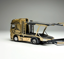 Load image into Gallery viewer, GCD 1:64 Gold Actros Gigaspace 4x2 Trailer Truck Model Diecast Metal Car New Collection
