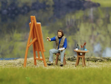 Load image into Gallery viewer, 1:64 Painted Figure Model Miniature Resin Diorama Sand Painter Artist Drawing Collection
